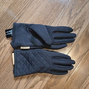 NWOT Black Quilted Size L Gloves